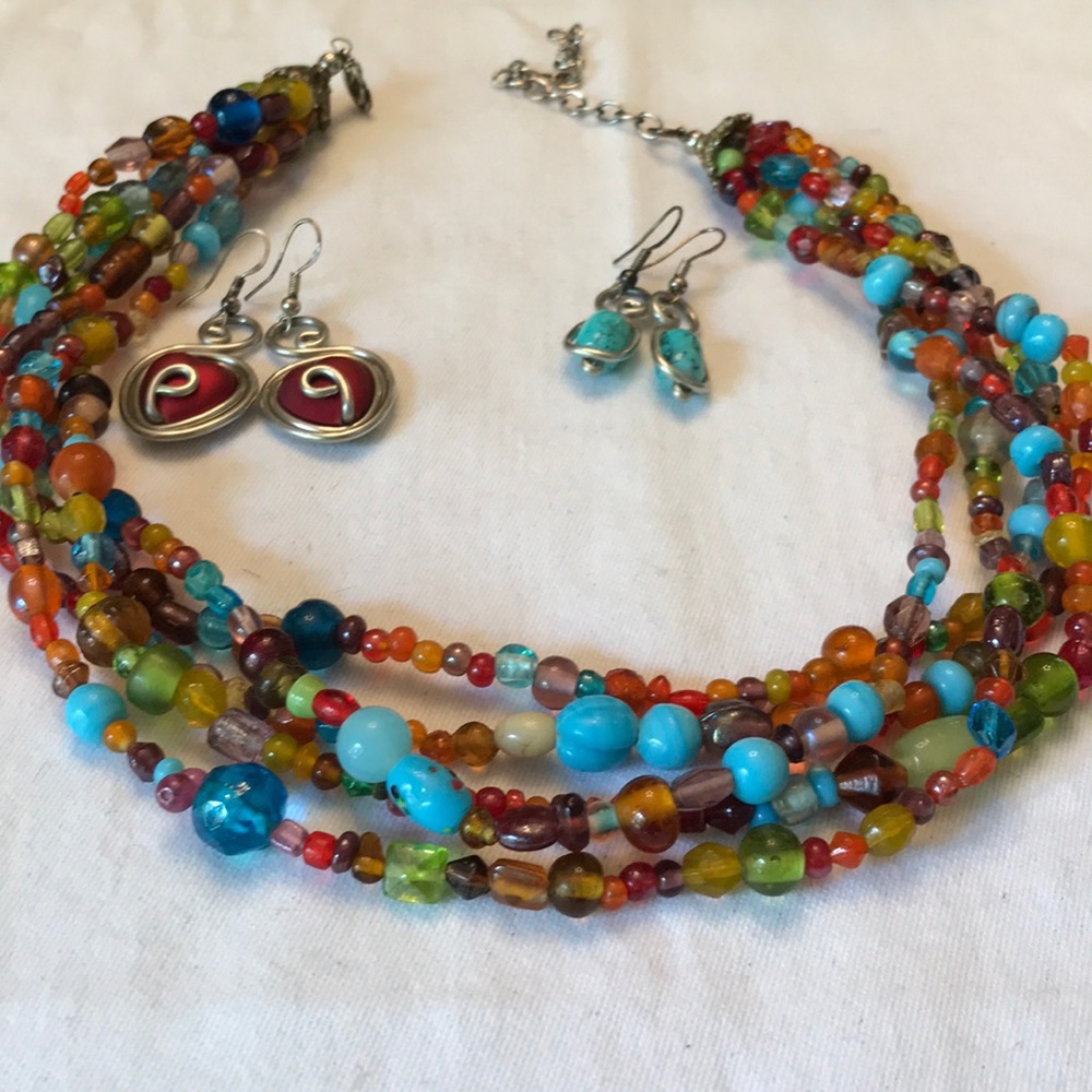 Necklace and Custom Earrings Set - Picture 7 of 7